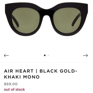 Le Specs Air Heart 51 MM Black Sunglasses